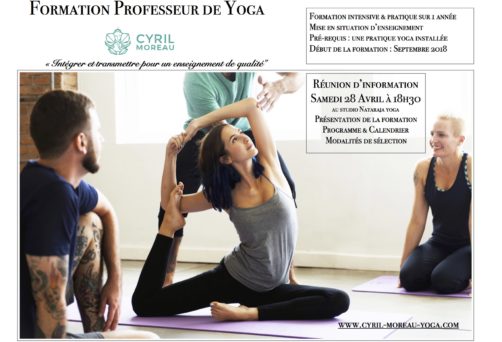 Réunion Information : Formation Professeur de Yoga avec Cyril Moreau