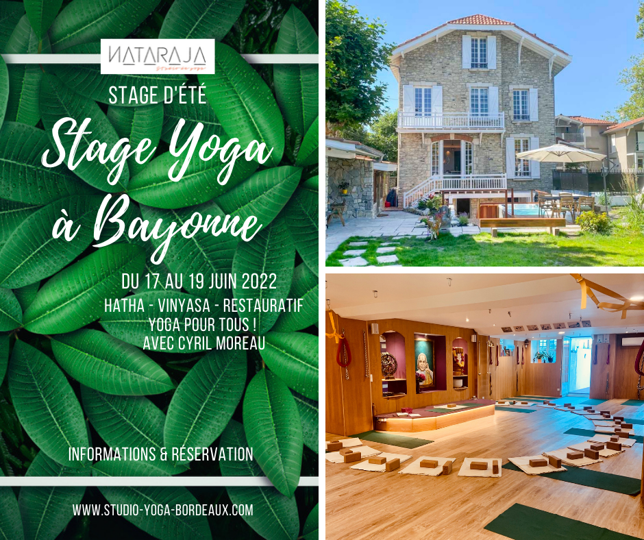 Stage d'été Yoga Bayonne Cyril Moreau